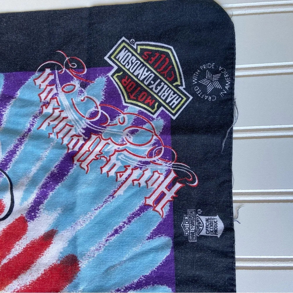 Harley Davidson Vintage Tye Dye Bandana